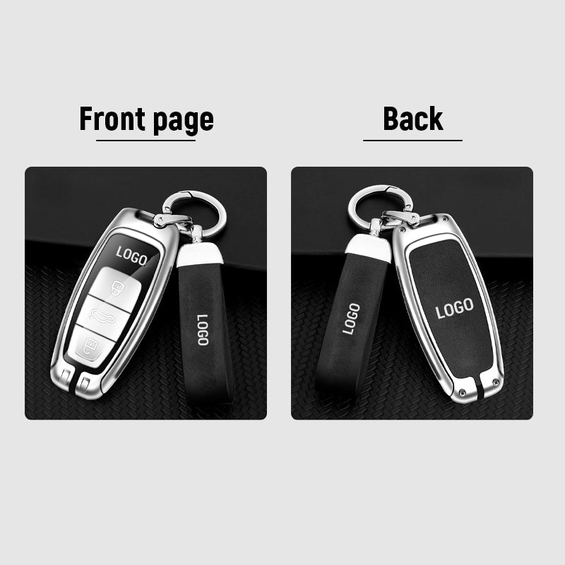 For Opel Leather Keychain