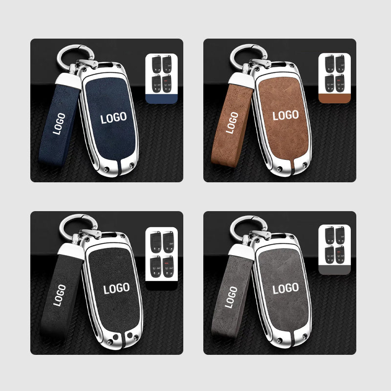 For Jeep Leather Keychain