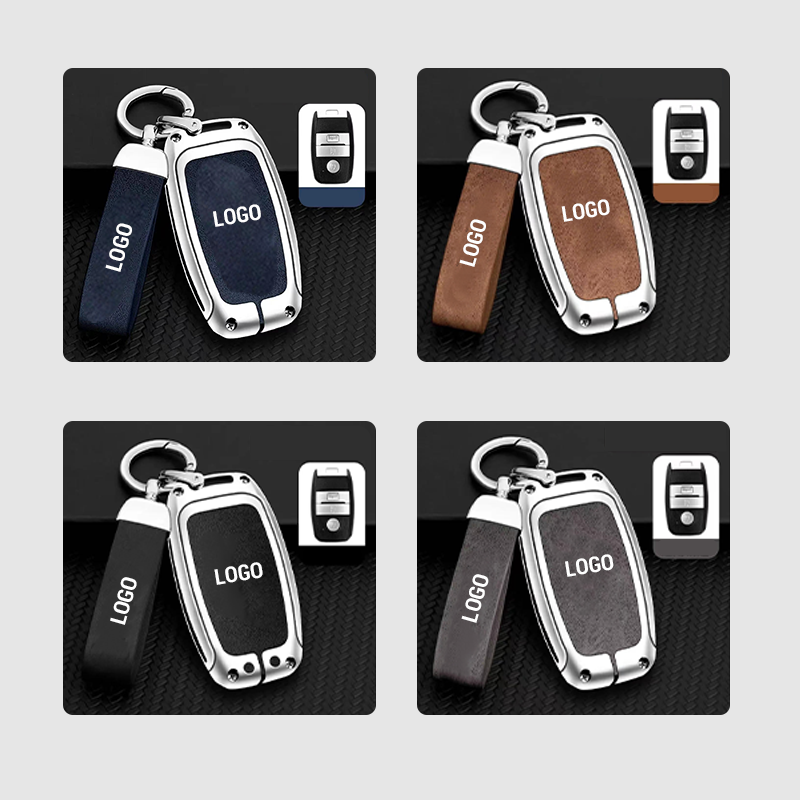 For Kia Leather Keychain