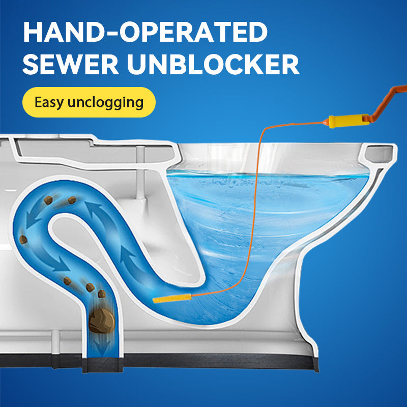 Hand-Operated Sewer Unblocker