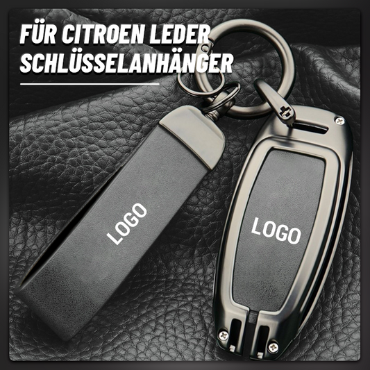 Für Citroen Leder-Schlüsselanhänger/Suitable for Citroen leather keychain