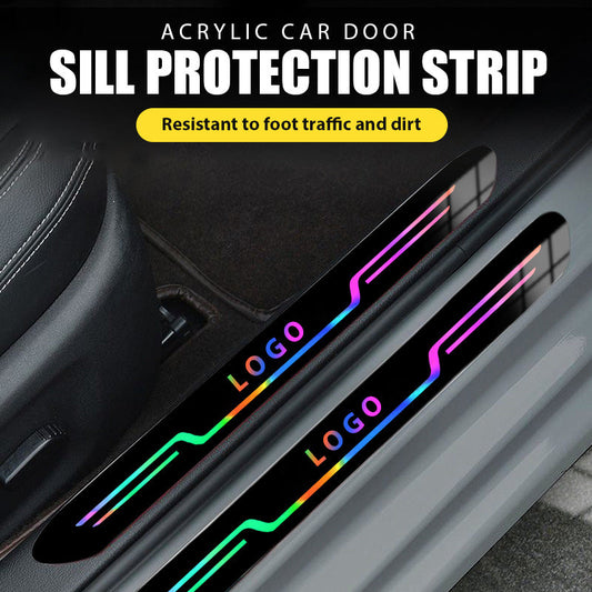 Acrylic Car Door Sill Protection Strip（1 set of 4）