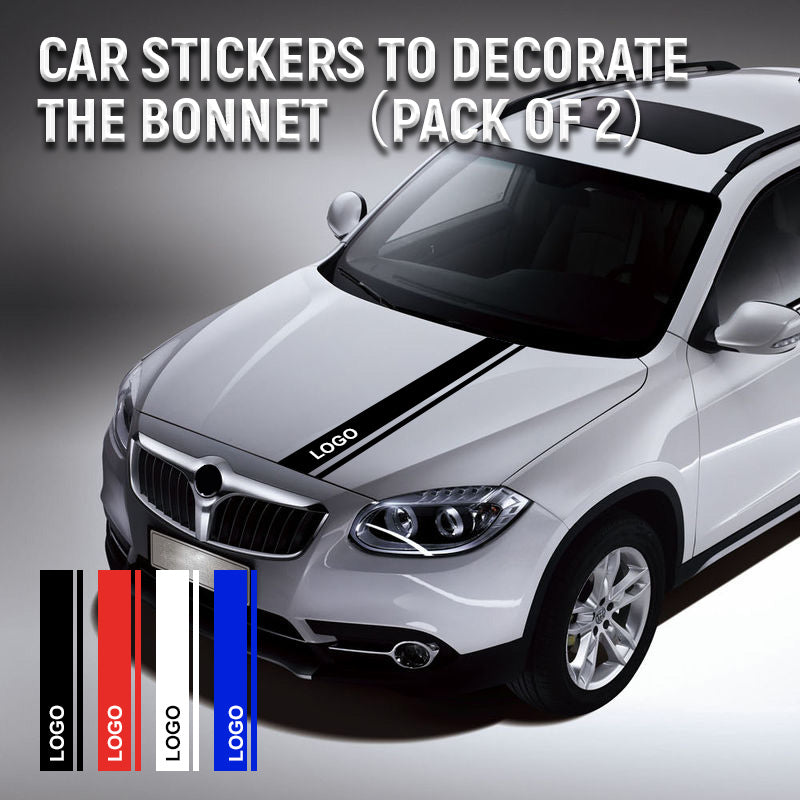 Car stickers to decorate the hood (2 sheets)