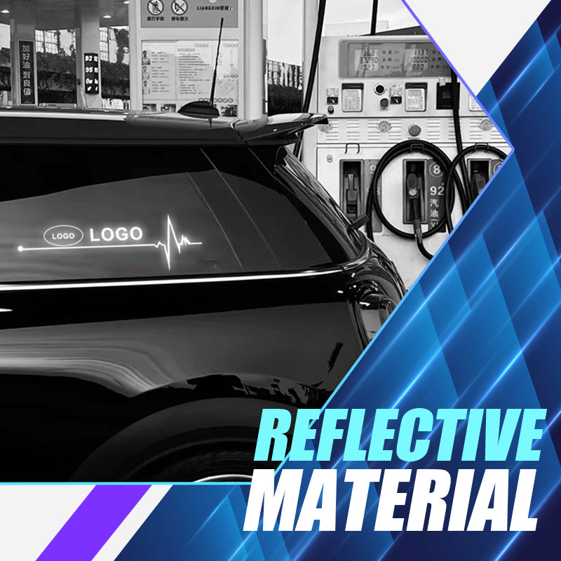 Reflective laser decoration stickers for car windows（1 pair）